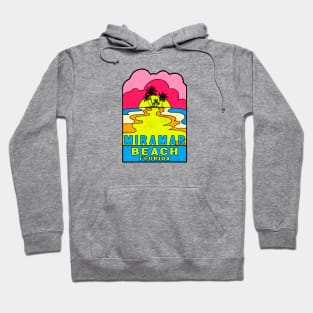 Miramar Beach Florida Groovy Sunset 70's Hippie Hippy Vintage FL Hoodie